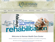 Tablet Screenshot of hermanhealthcare.com